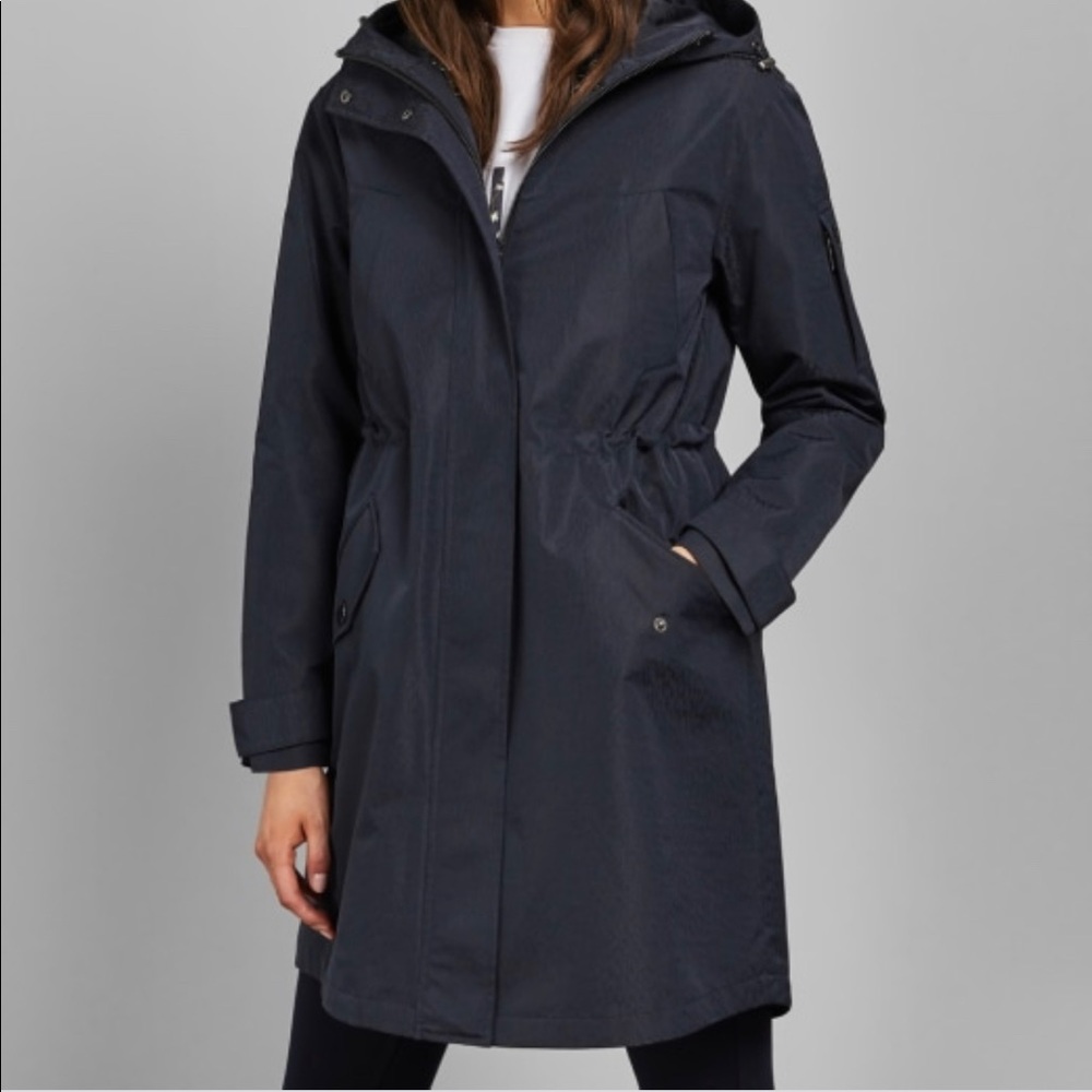 Ted Baker Valioni rain tech navy blue jacket